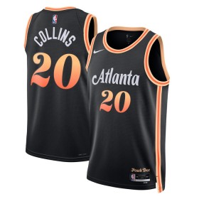 Camiseta Hombre Atlanta Hawks John Collins 20 2022-23 Nike City Edition Negro Swingman